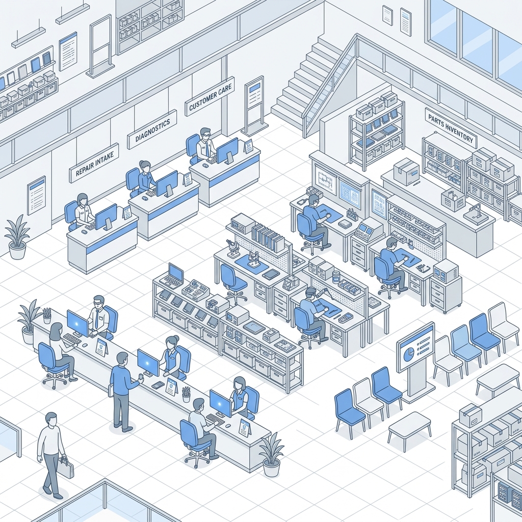 Diagram operasional unit Sub Retail Ocean Space